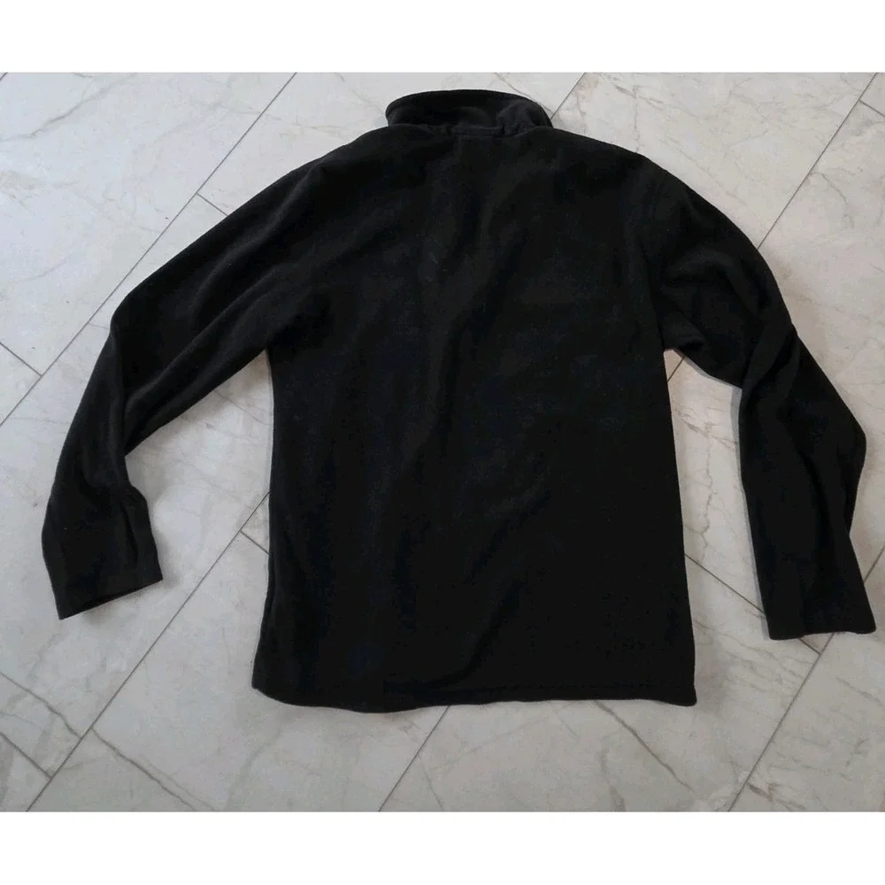 The North Face Black Quarter Zip Fleece Pullover Jacket Mens Small